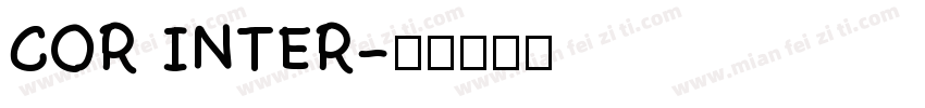 COR INTER字体转换